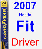 Driver Wiper Blade for 2007 Honda Fit - Premium