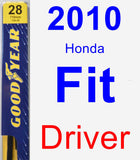 Driver Wiper Blade for 2010 Honda Fit - Premium
