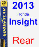 Rear Wiper Blade for 2013 Honda Insight - Premium