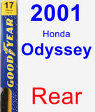 Rear Wiper Blade for 2001 Honda Odyssey - Premium