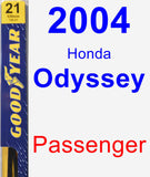 Passenger Wiper Blade for 2004 Honda Odyssey - Premium