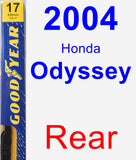 Rear Wiper Blade for 2004 Honda Odyssey - Premium