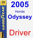 Driver Wiper Blade for 2005 Honda Odyssey - Premium