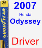 Driver Wiper Blade for 2007 Honda Odyssey - Premium