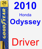 Driver Wiper Blade for 2010 Honda Odyssey - Premium