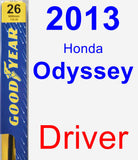 Driver Wiper Blade for 2013 Honda Odyssey - Premium