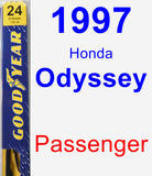 Passenger Wiper Blade for 1997 Honda Odyssey - Premium