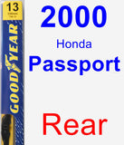 Rear Wiper Blade for 2000 Honda Passport - Premium