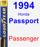 Passenger Wiper Blade for 1994 Honda Passport - Premium