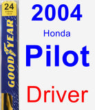 Driver Wiper Blade for 2004 Honda Pilot - Premium