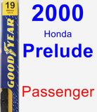 Passenger Wiper Blade for 2000 Honda Prelude - Premium