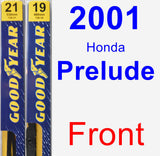 Front Wiper Blade Pack for 2001 Honda Prelude - Premium