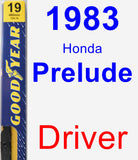 Driver Wiper Blade for 1983 Honda Prelude - Premium