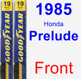 Front Wiper Blade Pack for 1985 Honda Prelude - Premium