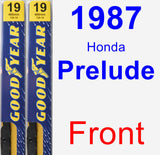 Front Wiper Blade Pack for 1987 Honda Prelude - Premium