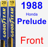 Front Wiper Blade Pack for 1988 Honda Prelude - Premium