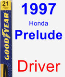 Driver Wiper Blade for 1997 Honda Prelude - Premium