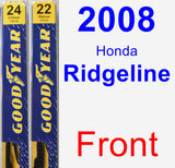 Front Wiper Blade Pack for 2008 Honda Ridgeline - Premium