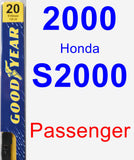 Passenger Wiper Blade for 2000 Honda S2000 - Premium