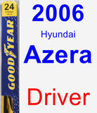 Driver Wiper Blade for 2006 Hyundai Azera - Premium