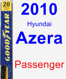 Passenger Wiper Blade for 2010 Hyundai Azera - Premium