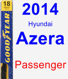 Passenger Wiper Blade for 2014 Hyundai Azera - Premium