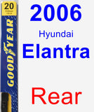 Rear Wiper Blade for 2006 Hyundai Elantra - Premium
