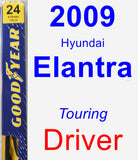 Driver Wiper Blade for 2009 Hyundai Elantra - Premium