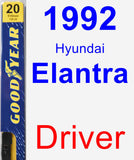 Driver Wiper Blade for 1992 Hyundai Elantra - Premium