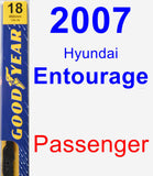 Passenger Wiper Blade for 2007 Hyundai Entourage - Premium