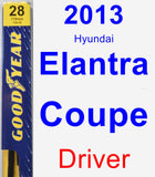 Driver Wiper Blade for 2013 Hyundai Elantra Coupe - Premium