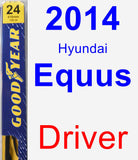 Driver Wiper Blade for 2014 Hyundai Equus - Premium