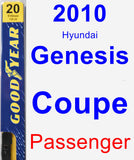 Passenger Wiper Blade for 2010 Hyundai Genesis Coupe - Premium