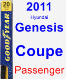 Passenger Wiper Blade for 2011 Hyundai Genesis Coupe - Premium