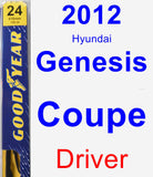 Driver Wiper Blade for 2012 Hyundai Genesis Coupe - Premium