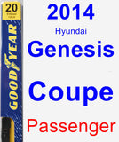 Passenger Wiper Blade for 2014 Hyundai Genesis Coupe - Premium