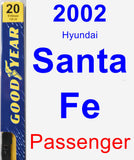 Passenger Wiper Blade for 2002 Hyundai Santa Fe - Premium