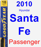 Passenger Wiper Blade for 2010 Hyundai Santa Fe - Premium