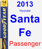 Passenger Wiper Blade for 2013 Hyundai Santa Fe - Premium