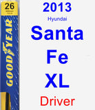 Driver Wiper Blade for 2013 Hyundai Santa Fe XL - Premium