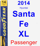 Passenger Wiper Blade for 2014 Hyundai Santa Fe XL - Premium