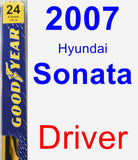 Driver Wiper Blade for 2007 Hyundai Sonata - Premium