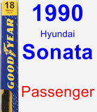 Passenger Wiper Blade for 1990 Hyundai Sonata - Premium