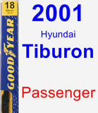 Passenger Wiper Blade for 2001 Hyundai Tiburon - Premium
