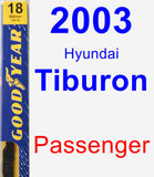 Passenger Wiper Blade for 2003 Hyundai Tiburon - Premium