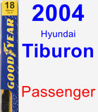 Passenger Wiper Blade for 2004 Hyundai Tiburon - Premium