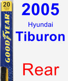 Rear Wiper Blade for 2005 Hyundai Tiburon - Premium