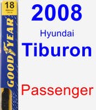 Passenger Wiper Blade for 2008 Hyundai Tiburon - Premium