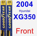 Front Wiper Blade Pack for 2004 Hyundai XG350 - Premium