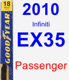 Passenger Wiper Blade for 2010 Infiniti EX35 - Premium